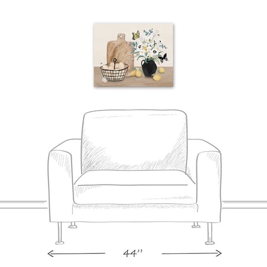Kitchen Still Life Lemons 20" x 16" Canvas Wall Art